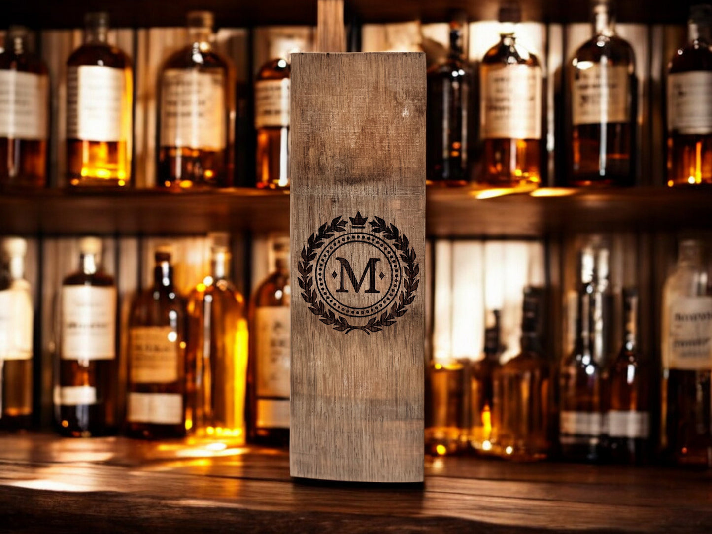 Whisky Cask Stand - Monogram