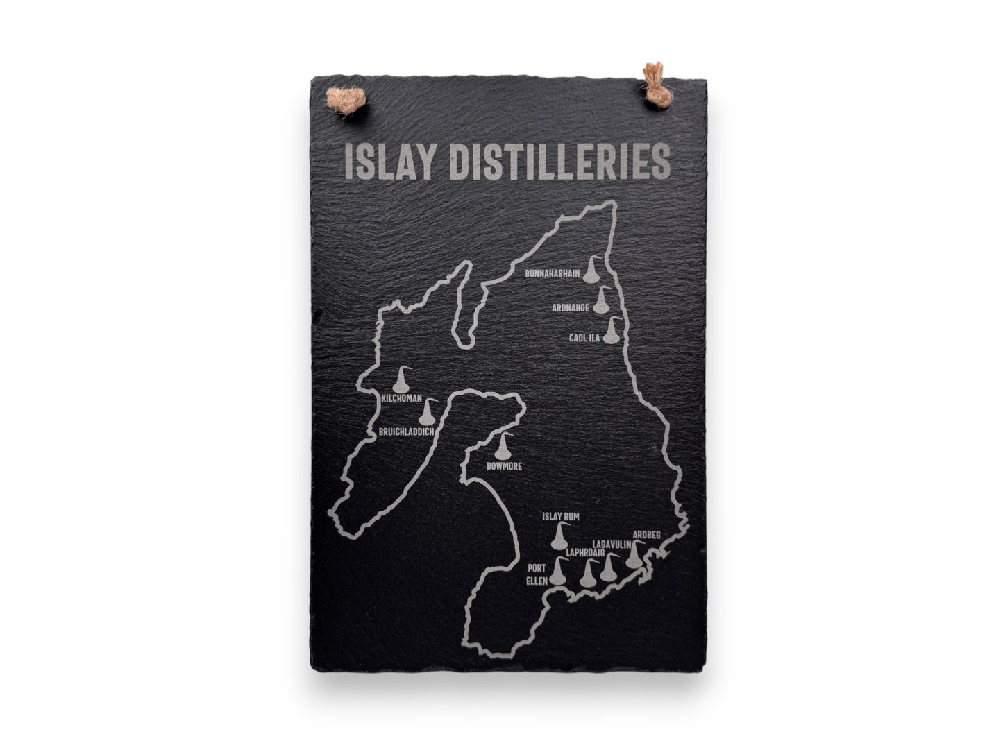 Slate Plaque - Islay Distilleries