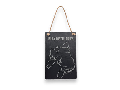 Slate Plaque - Islay Distilleries
