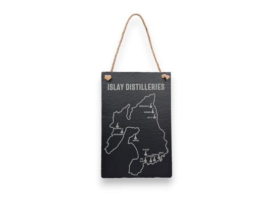 Slate Plaque - Islay Distilleries