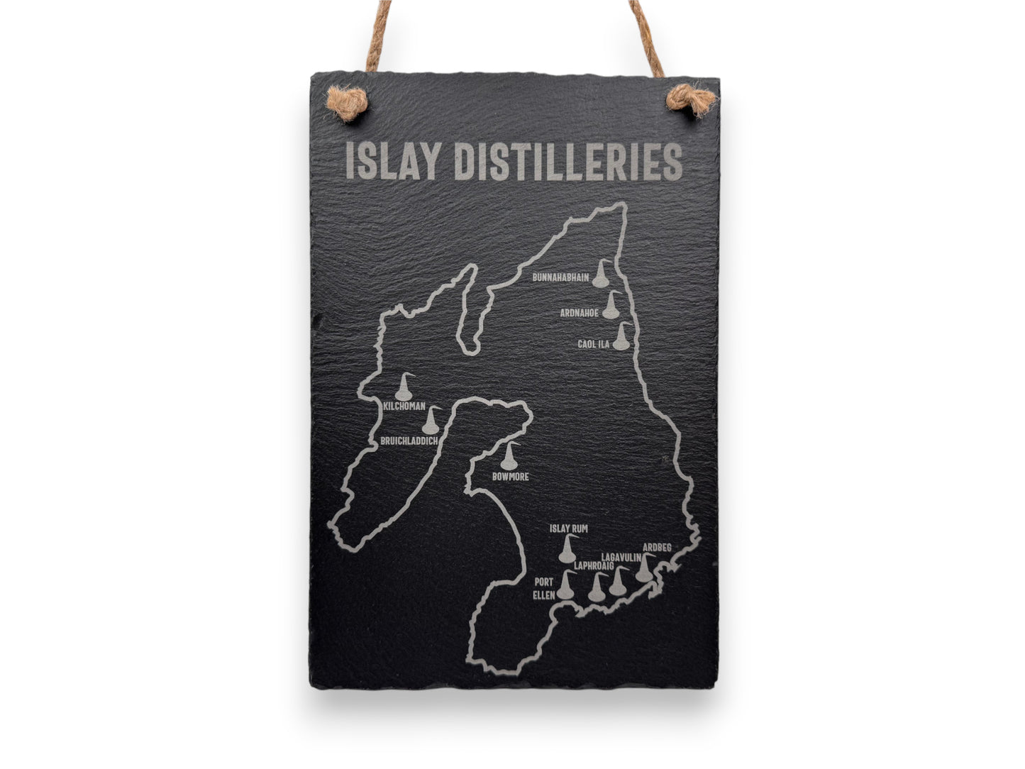 Slate Plaque - Islay Distilleries