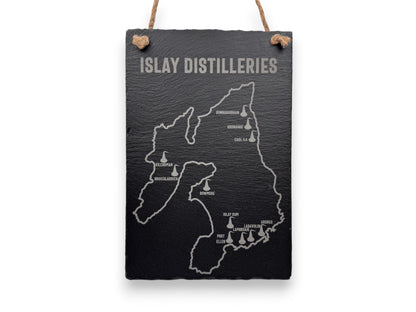Slate Plaque - Islay Distilleries