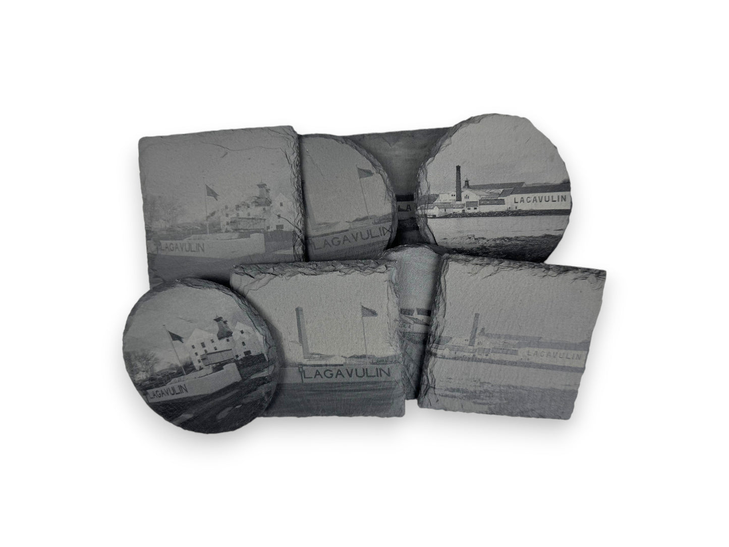 Slate Coasters - Lagavulin Distillery
