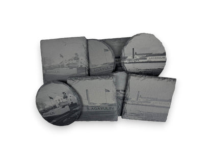 Slate Coasters - Lagavulin Distillery