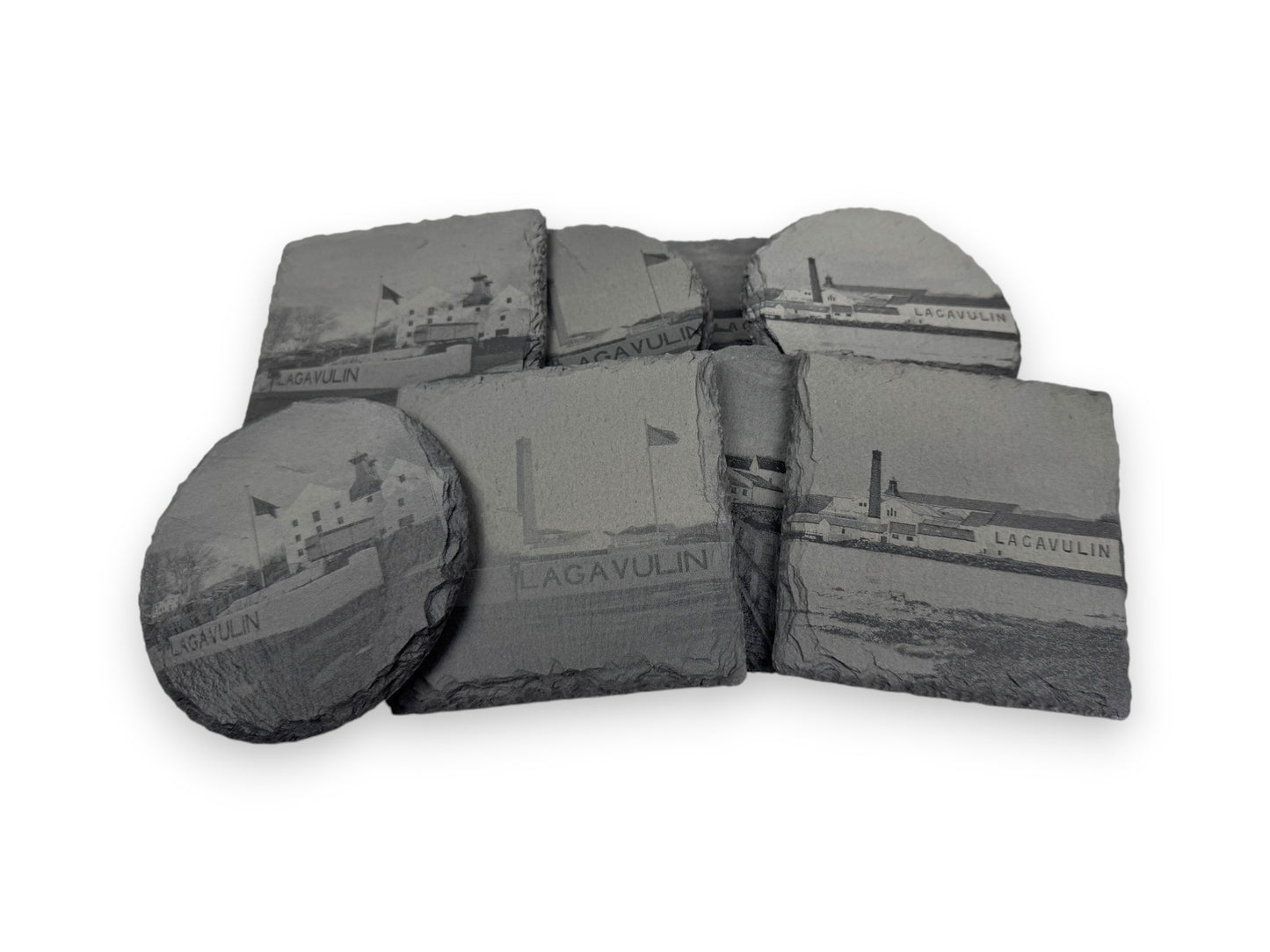 Slate Coasters - Lagavulin Distillery